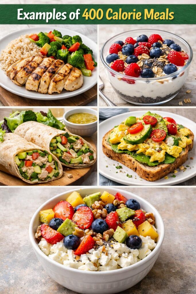 400 kcal challenge meal ideas