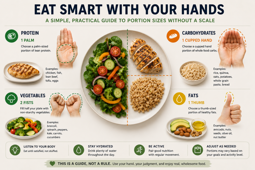 Healthy 400-calorie meal plan scene with a balanced bowl of grilled chicken, quinoa, avocado and vegetables next to a notebook and lemon water in a bright kitchen setting.
